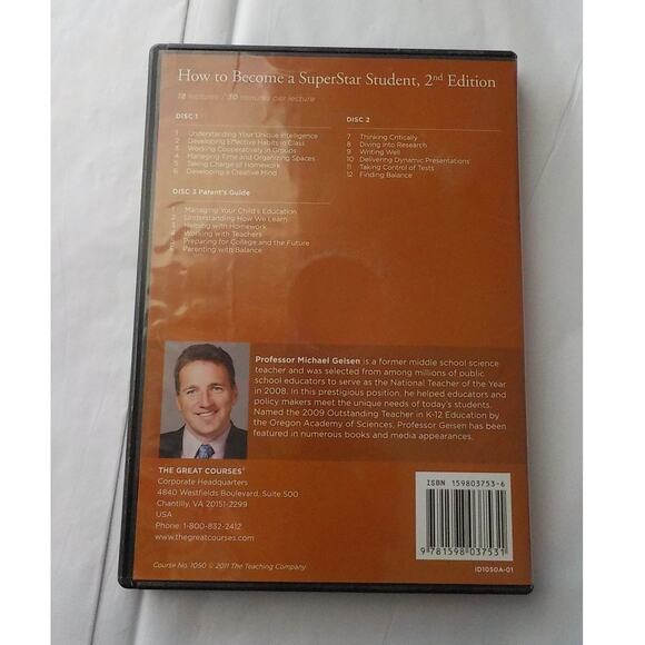 The Great Courses High School How to SuperStar Student Michael Geisen 3 Disc Set - Picture 2 of 4